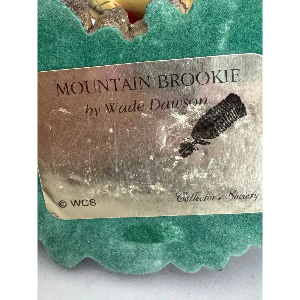 Vintage Wade Dawson Mountain Brookie Trout Fish in Surroundings